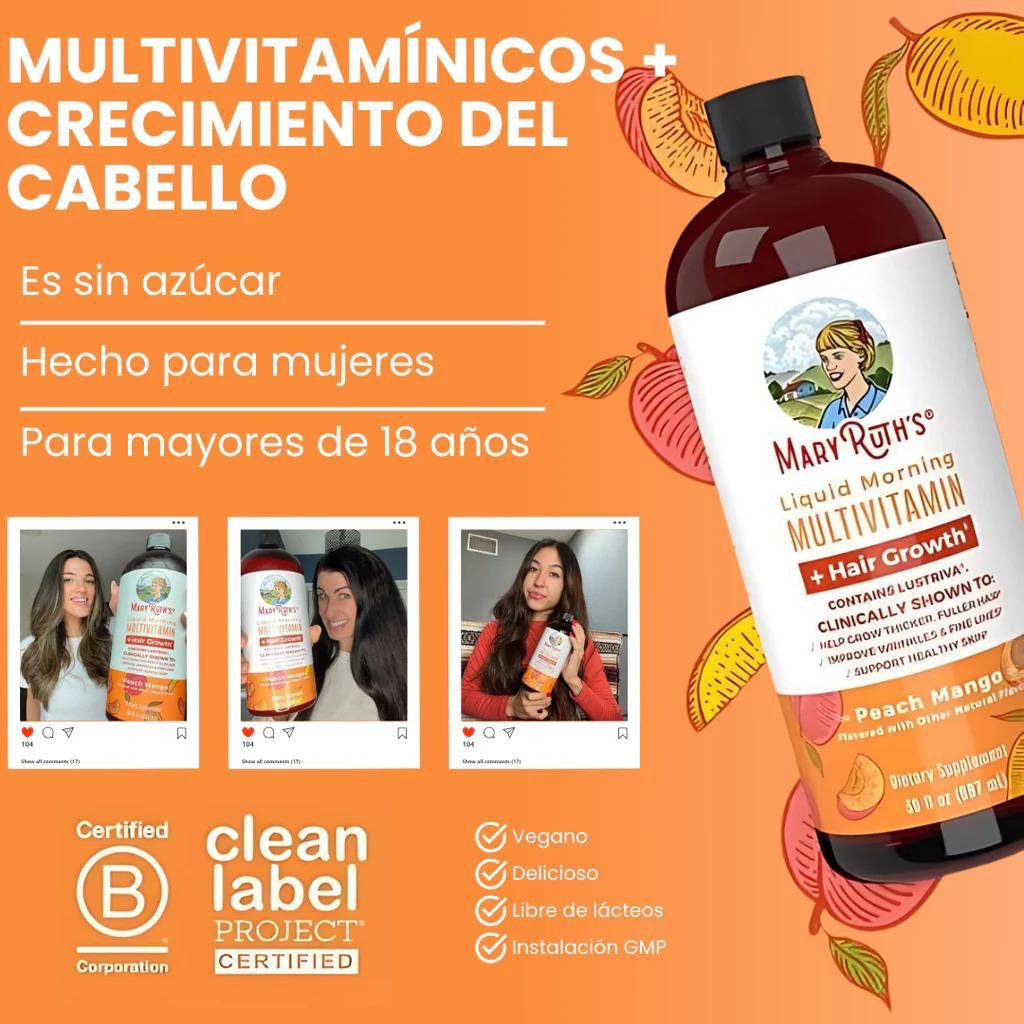 MARY RUTH'S-MULTIVITAMIN + HAIR GROWTH