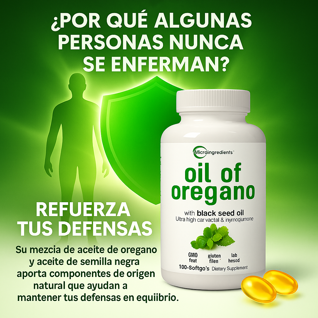 Aceite de Orégano + aceite de semilla Negra