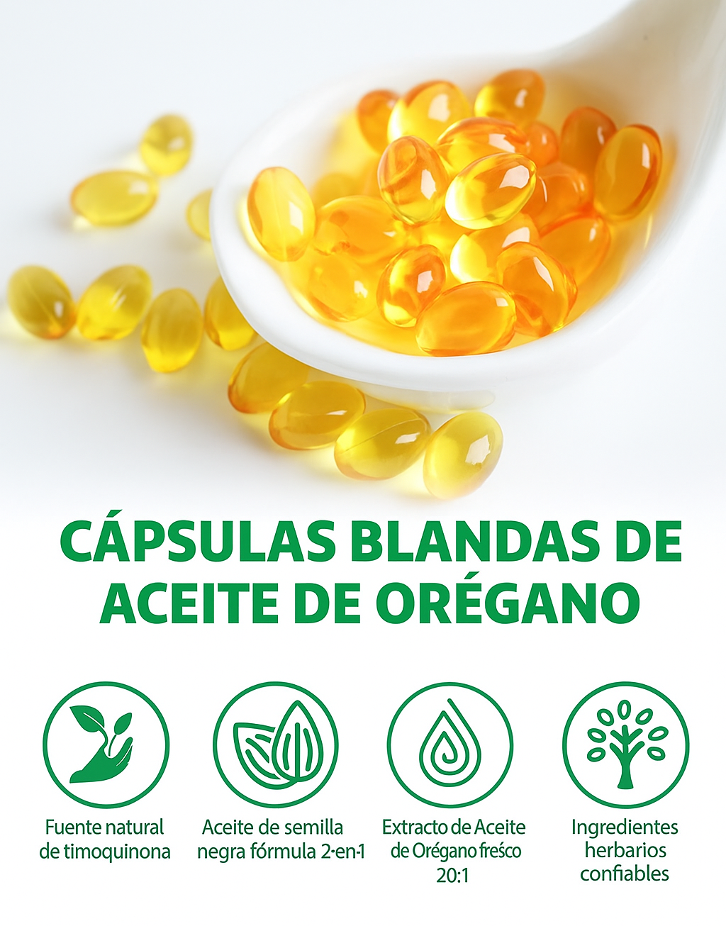 Aceite de Orégano + aceite de semilla Negra